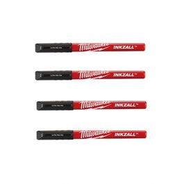 Milwaukee INKZALL Black Ultra Fine Point Pens - 4 Pack