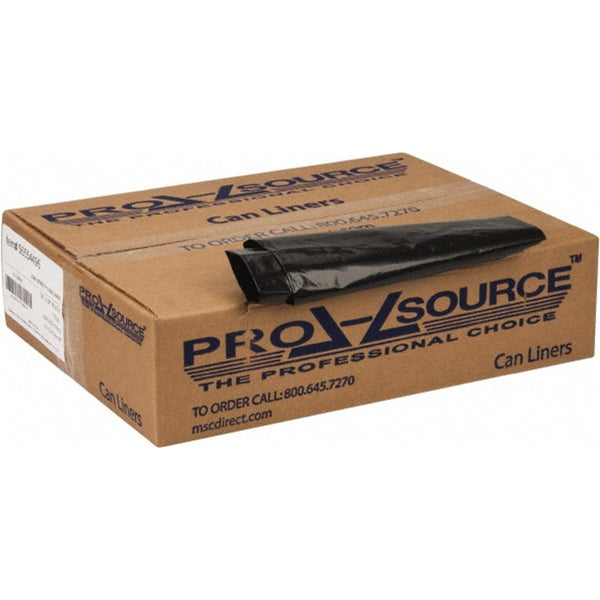 PRO-SOURCE 250 Qty 1 Pack 33 Gal 0.8 mil Household/Office Trash Bag, 33" Wide x 39" High, Black
