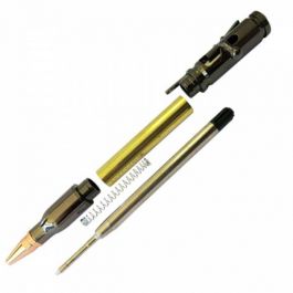MaxWood Bullet-Style Pen Turning Kit - Bolt Action - Gun Metal Finish