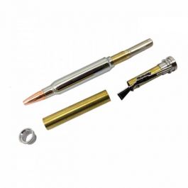 MaxWood Bullet-Style Pen Turning Kit - Twist - Chrome Finish