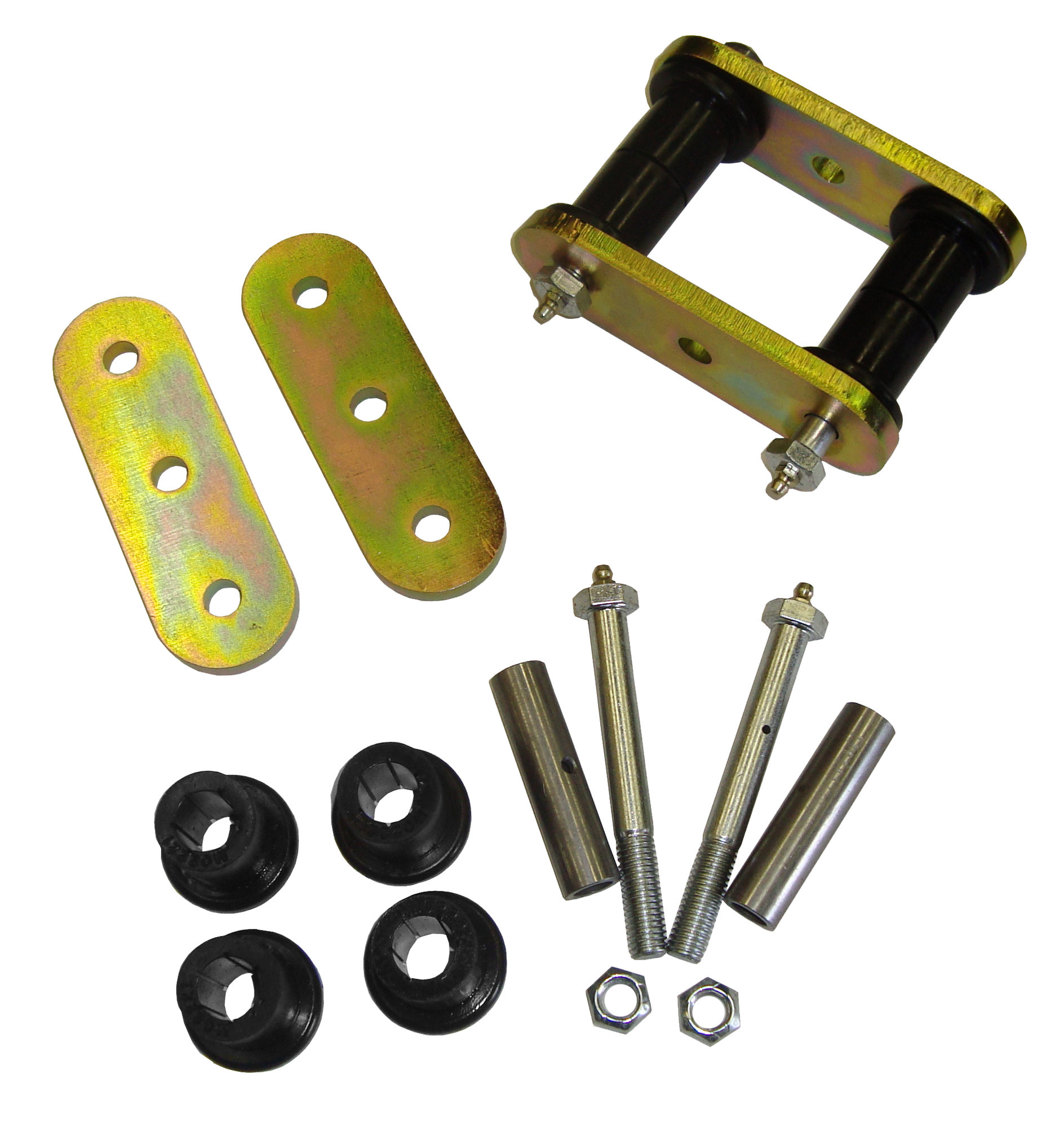 Mountain Off-Road Rear 0" Lift HD Lubeable Shackles for 87-95 Jeep Wrangler YJ