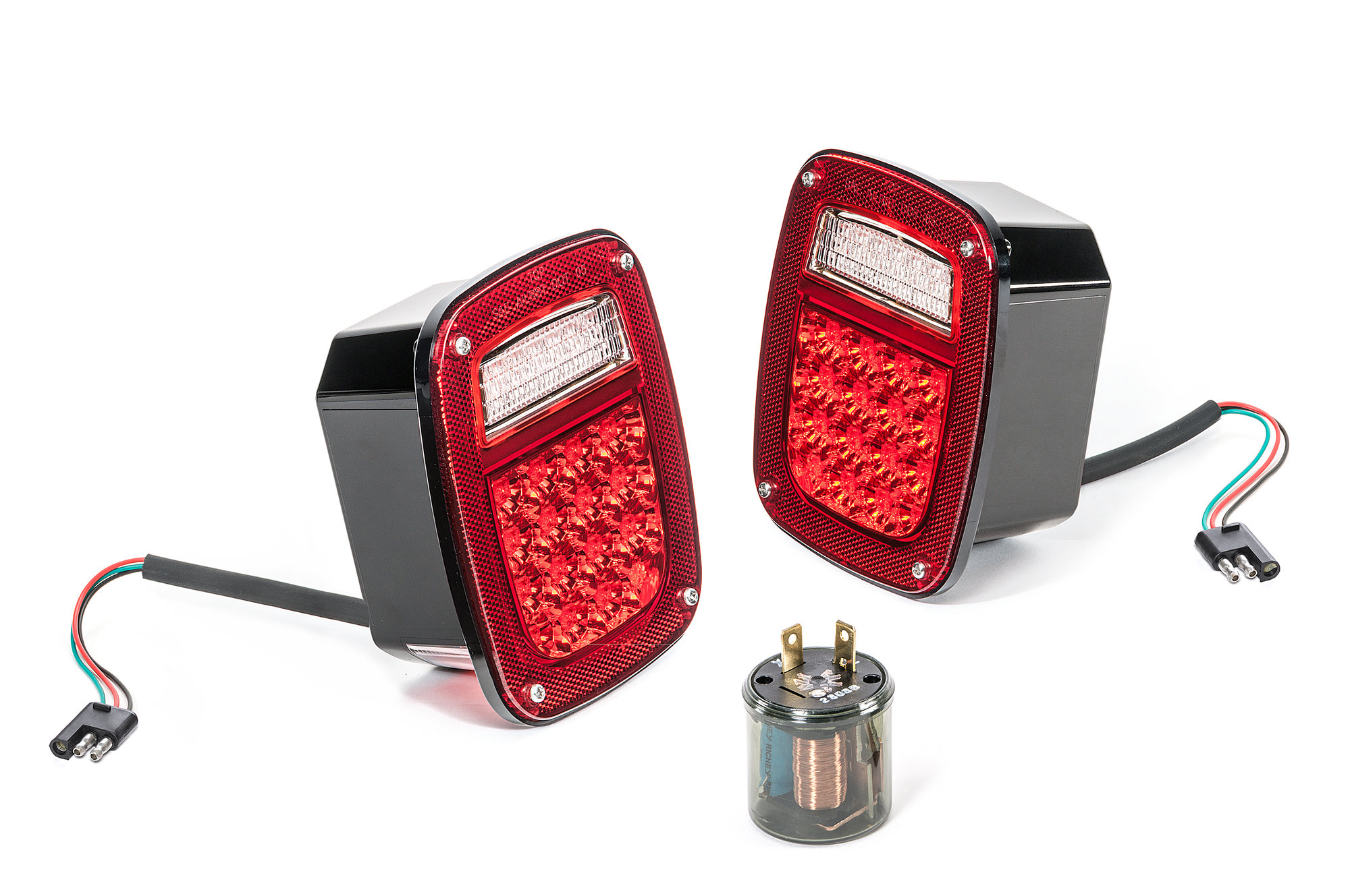 Quadratec LED Tail Light Kit for 76-80 Jeep CJ-5 & CJ-7