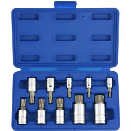 Neiko 10pc 1/4", 3/8" and 1/2" Drive Triple Square Socket Set