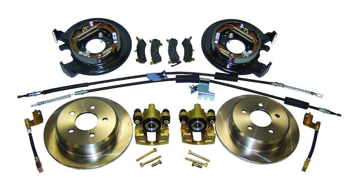 Crown Automotive RT31006 Drum to Disc Conversion Kit for 97-06 Jeep Wrangler TJ and 93-98 Grand Cherokee ZJ with Dana 35 without ABS