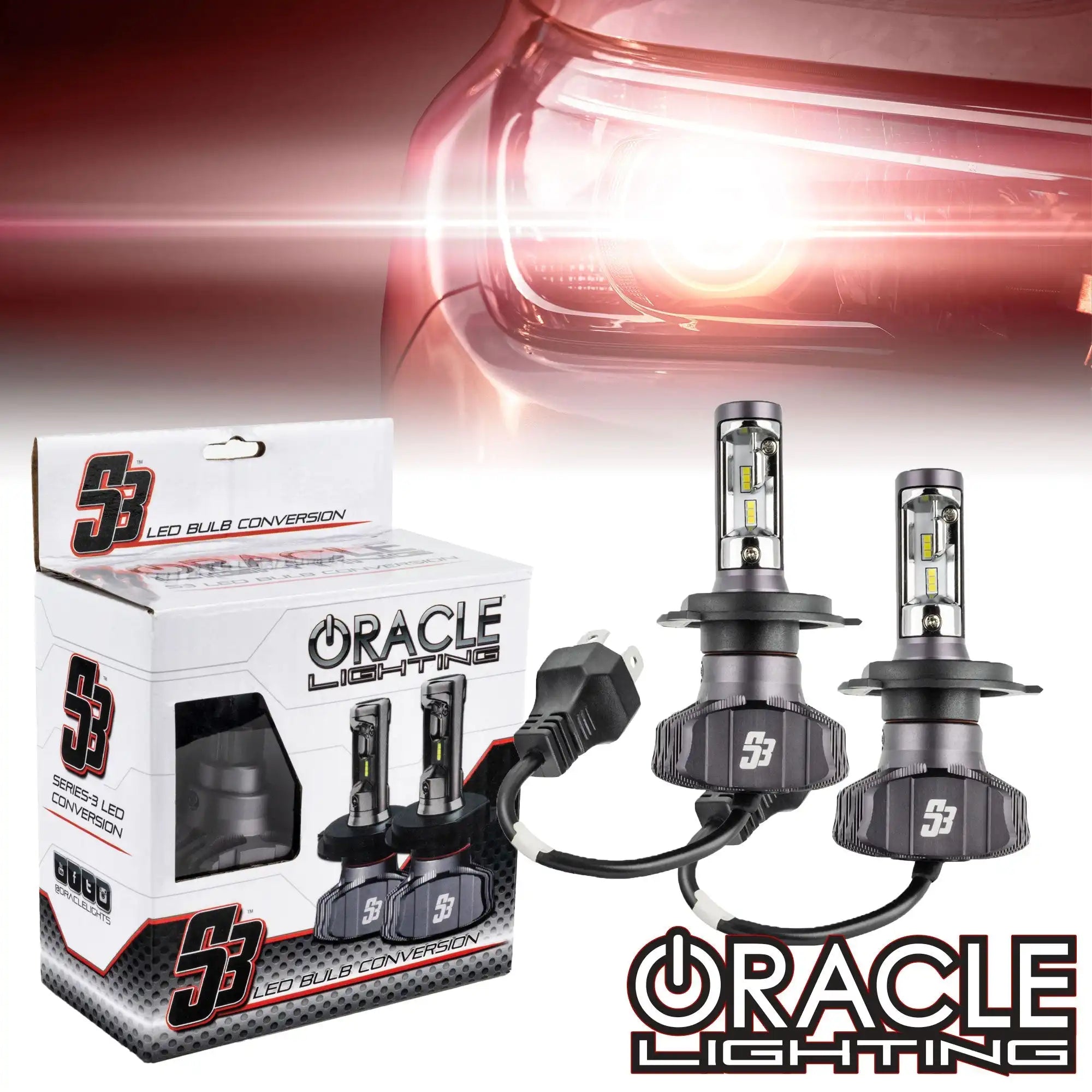 Oracle Lighting S5231-001 H4 - S3 LED Headlight Bulb Conversion Kit