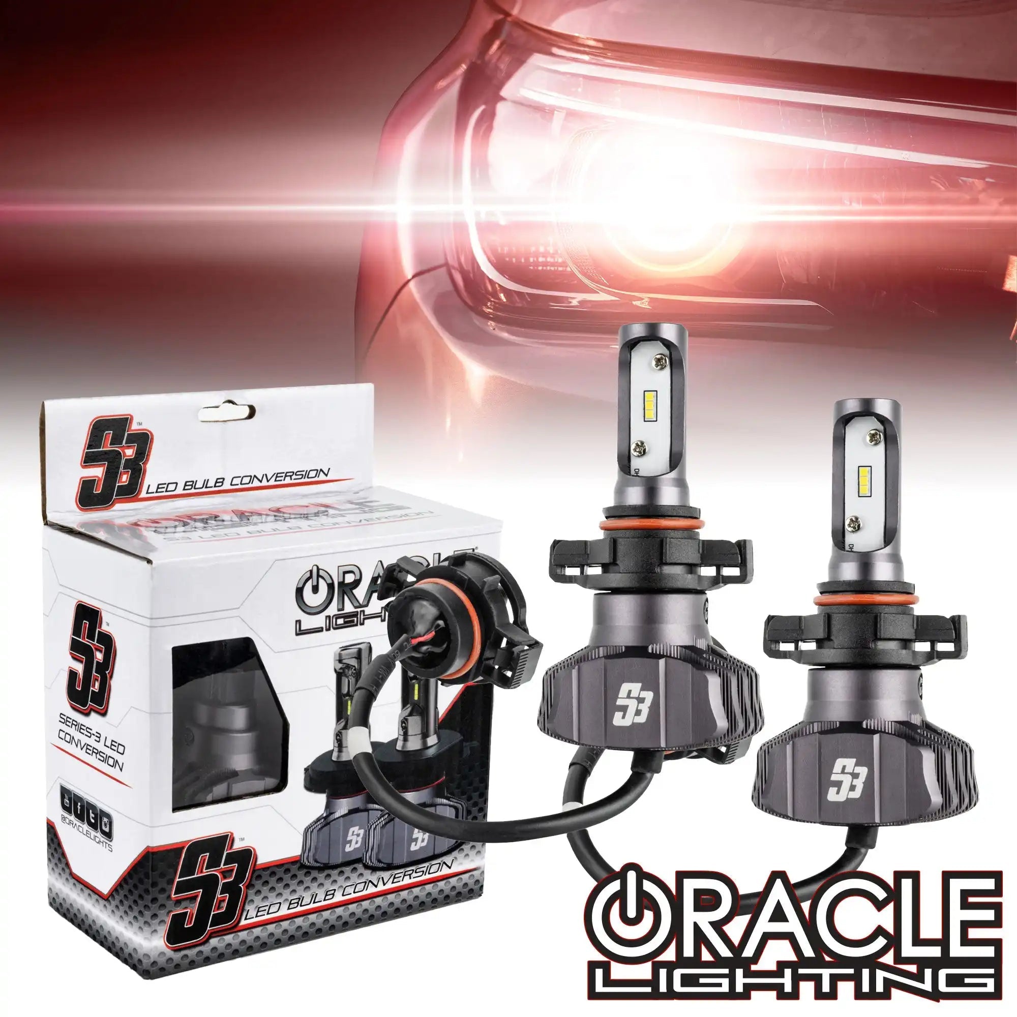 Oracle Lighting S5237-001 H16 - S3 LED Headlight Bulb Conversion Kit - 6000K