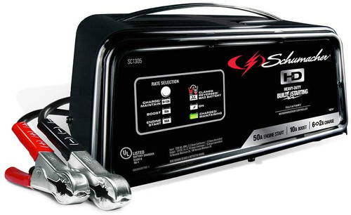 50 Amp 10 Amp 12V Fully Automatic Battery Charger 50A Engine Starter and 10A Boost Maintainer For Cars, Trucks, SUVs, RV Batteries