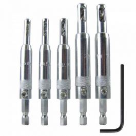 Snappy 5pc Self-Centering Hinge Bit Set