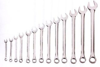 13 Piece SAE Long Full Polish Combination Wrench Set 87-244