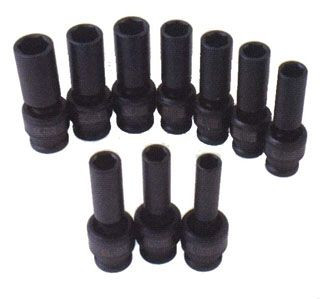 10pc Universal Deep Impact Socket Set Metric 6pt
