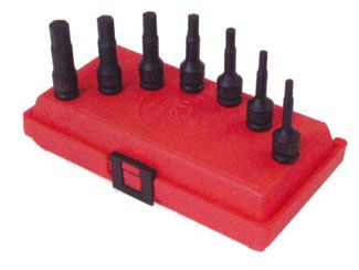7pc 3/8 in dr. Hex Impact Socket Set (SAE), 3647