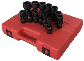 Sunex Tools 14 Pc. 1/2" Drive SAE Universal Impact Socket Set SUU-2644
