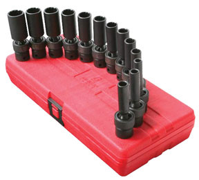 Sunex Tools 13 Pc. 3/8" Drive 12 Point Metric Universal Deep Impact Socket Set (Discontinued) See GRE1210UMD