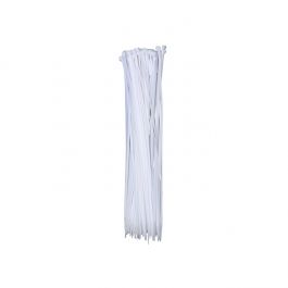 7.5" White Cable Ties - 100 Pack