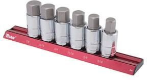 6 pc. 1/2" Dr. SAE Hex Bit Socket Set TTN-16130