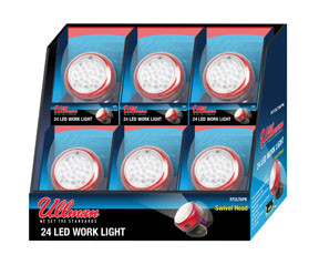 Rotating Magnetic LED Work Light, 6 Pack ULL-RT2LT6PK