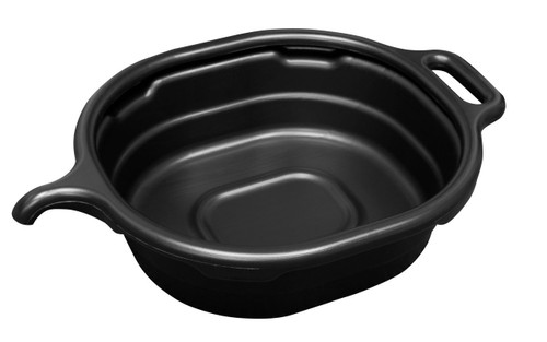 4.5 Gallon Oval Drain Pan for Oil, BlackLIS-17972