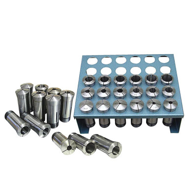 JET Tools Premium 35 Piece 5-C Collet Set With Rack (1/32nd)
