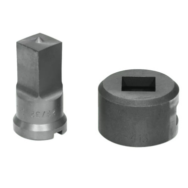 Edwards PDSQ23/32 23/32" Square Punch & Die Set with Key-Way