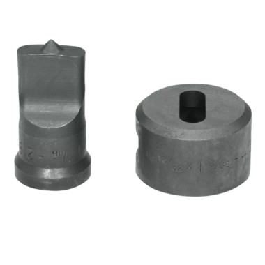 Edwards PDOB3/8X11/16 3/8x1-1/16 Oblong Punch & Die Set with Key-Way