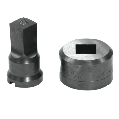 Edwards PDSQ21/32 21/32" Square Punch & Die Set with Key-Way