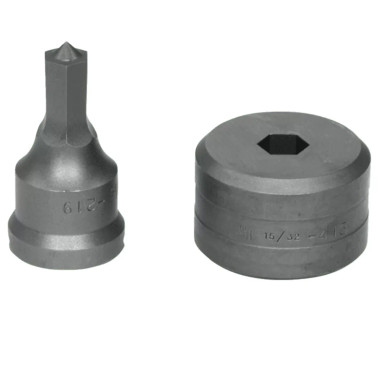 Edwards PDH7/16 7/16" Hex Punch & Die Set with Key-Way