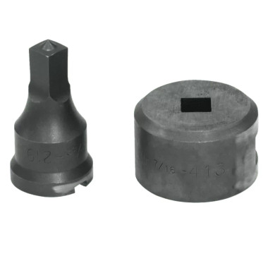 Edwards PDSQ13/32 13/32" Square Punch & Die Set with Key-Way