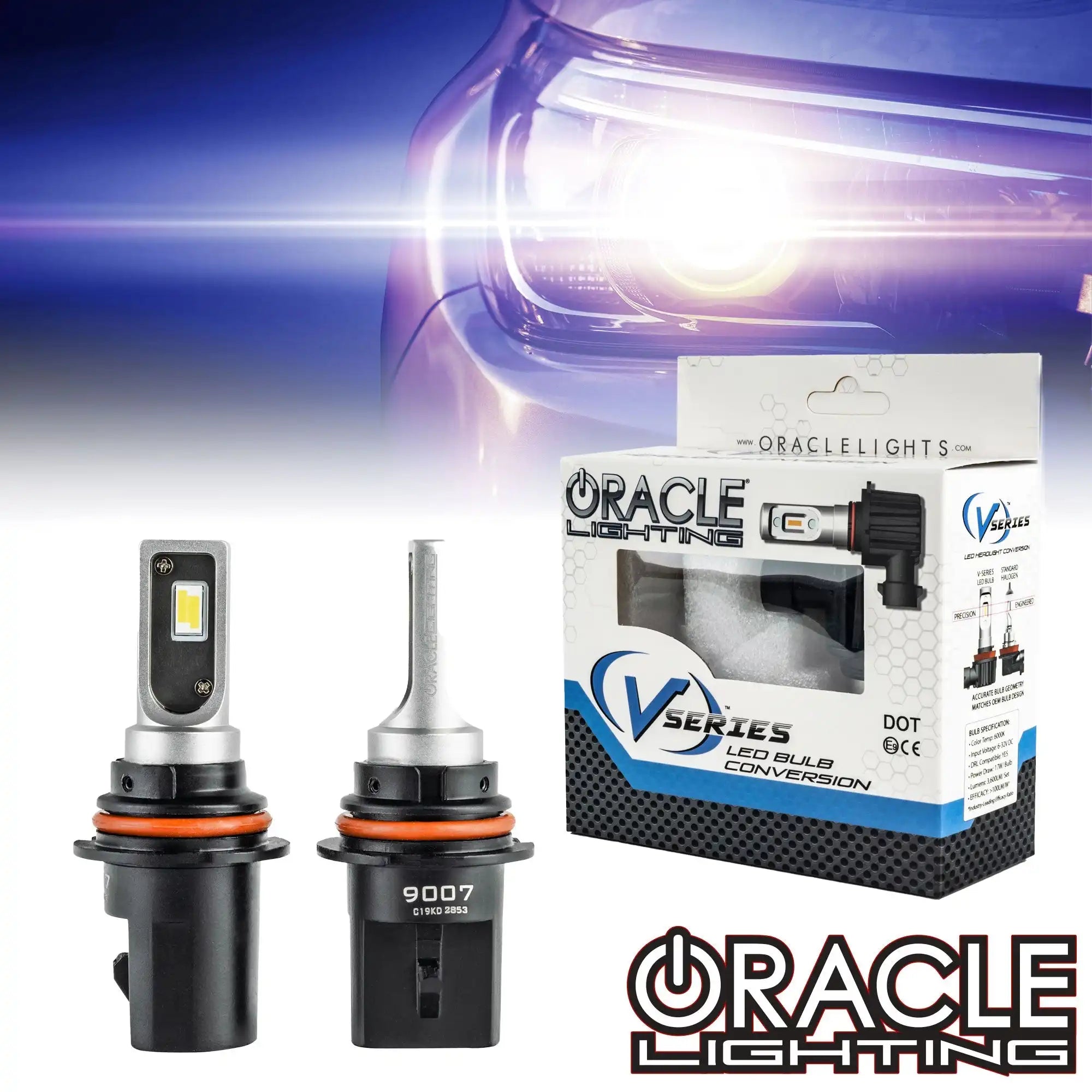 Oracle Lighting V5241-001 9007 - VSeries LED Headlight Bulb Conversion Kit - 6000K