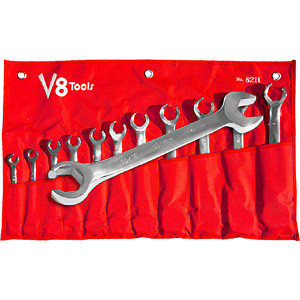 11 Piece Flare Nut Open End Combination Wrench Set V8 8211(Discontinued By Manuf