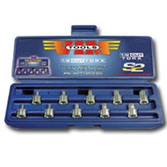 10 Piece Half Cut TORX Driver Set, T10 thru T50