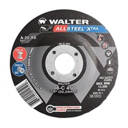 Walter ALLSTEEL XTRA 5" Grinding Wheel - Depressed Centre