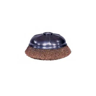 6 inCrimped Wire Cup Brush, .020 Bronze, 5/8 in -11 A.H. (RCR-6)