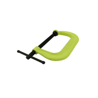 Wilton 400 Series Hi-Vis Safety C-Clamp,2" - 10-1/8" Jaw Opening, 6" Throat Depth