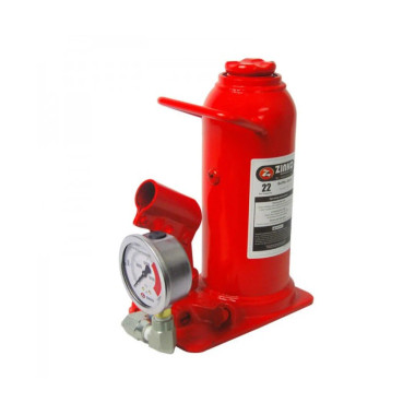 Zinko ZN-22PG 22 Ton Standard Bottle Jack With Pressure Gauge