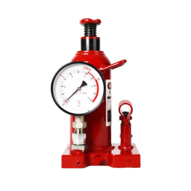 Zinko ZNP-10P 10 Ton Steel Base Bottle Jack With Gauge