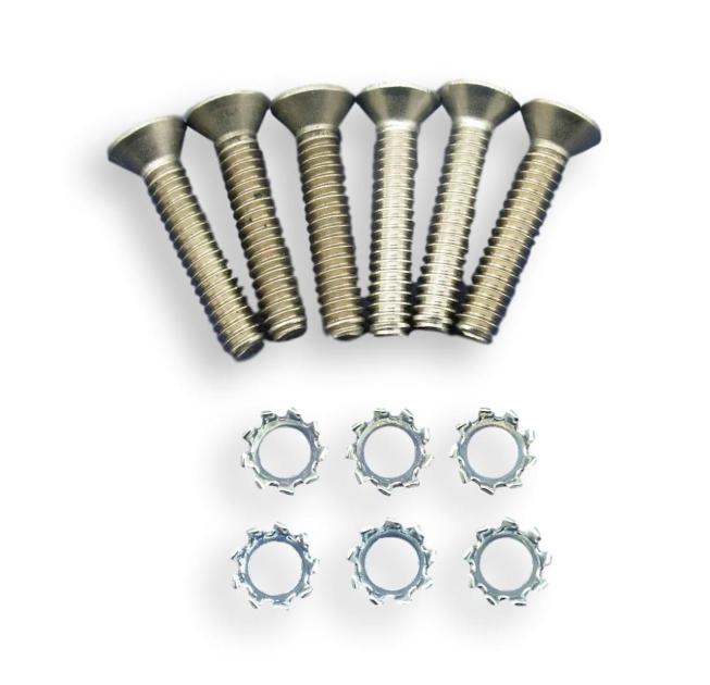 Redline Restomotive 1955-1957 Chevy Convertible Sunvisor Bracket Screw Set