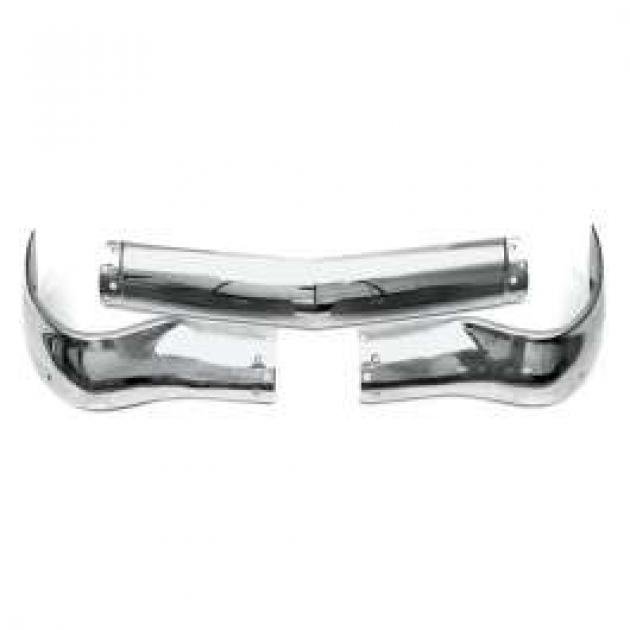 Chevy Front Bumper, Three-Piece Set, Driver Quality, 1956