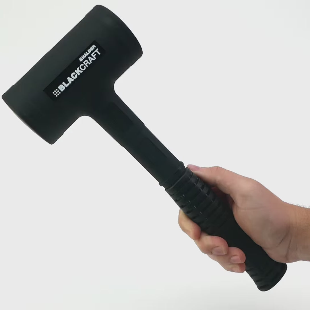 Halder Blackcraft Dead Blow Mallet with Polyurethane Cover and Steel Housing, 2.36" / 45.86 oz.