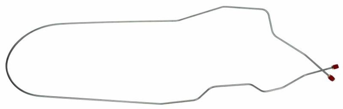 Shafers Classic Reproductions 1955 Chevrolet Full Size Brake Lines (Front To Rear), Stainless Steel LBL003S