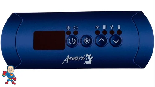 Aeware IN.XE K-200 Topside Overlay – 4 Button Control Panel (Pump, Light, Temperature)