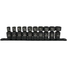 Astro Pneumatic 78240 10-Piece 1/2″ Drive Nano Pinless Universal Impact Sockets – SAE
