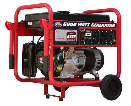 All Power America APGG6000, 6000 Watt Generator, 6000W Gas Portable Generator, E