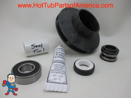 Aqua-Flo XP2 1.5HP Impeller Seal Bearing Kit 2 1/8″ Eye 5/16″ Vane 4″ OD 91694150