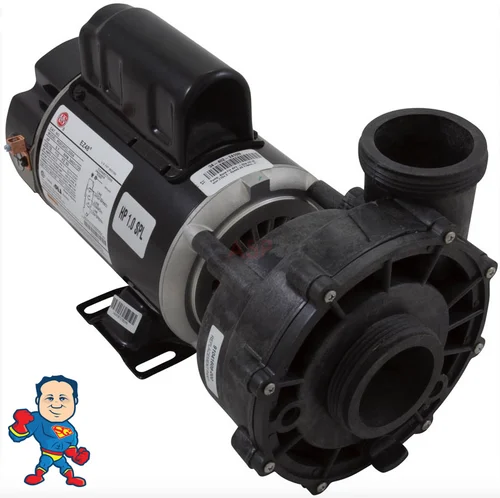 Aqua-Flo XP2 Spa Pump 1.0HP 115V 11.0A 48 Frame 2″x2″ Dual Speed Complete Assembly