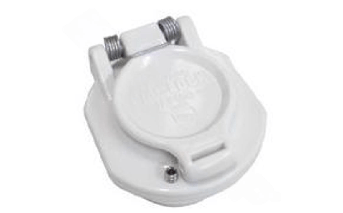 AquaStar Pool Products VLK15T01 White Vaccum Lock Safety Fitting 1.5″ MPT