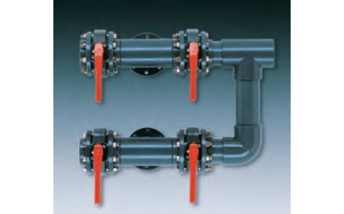 AstralPool 4 Valve Horizontal Filter Manifold for 42″ Filter with 4″ Connections 20983