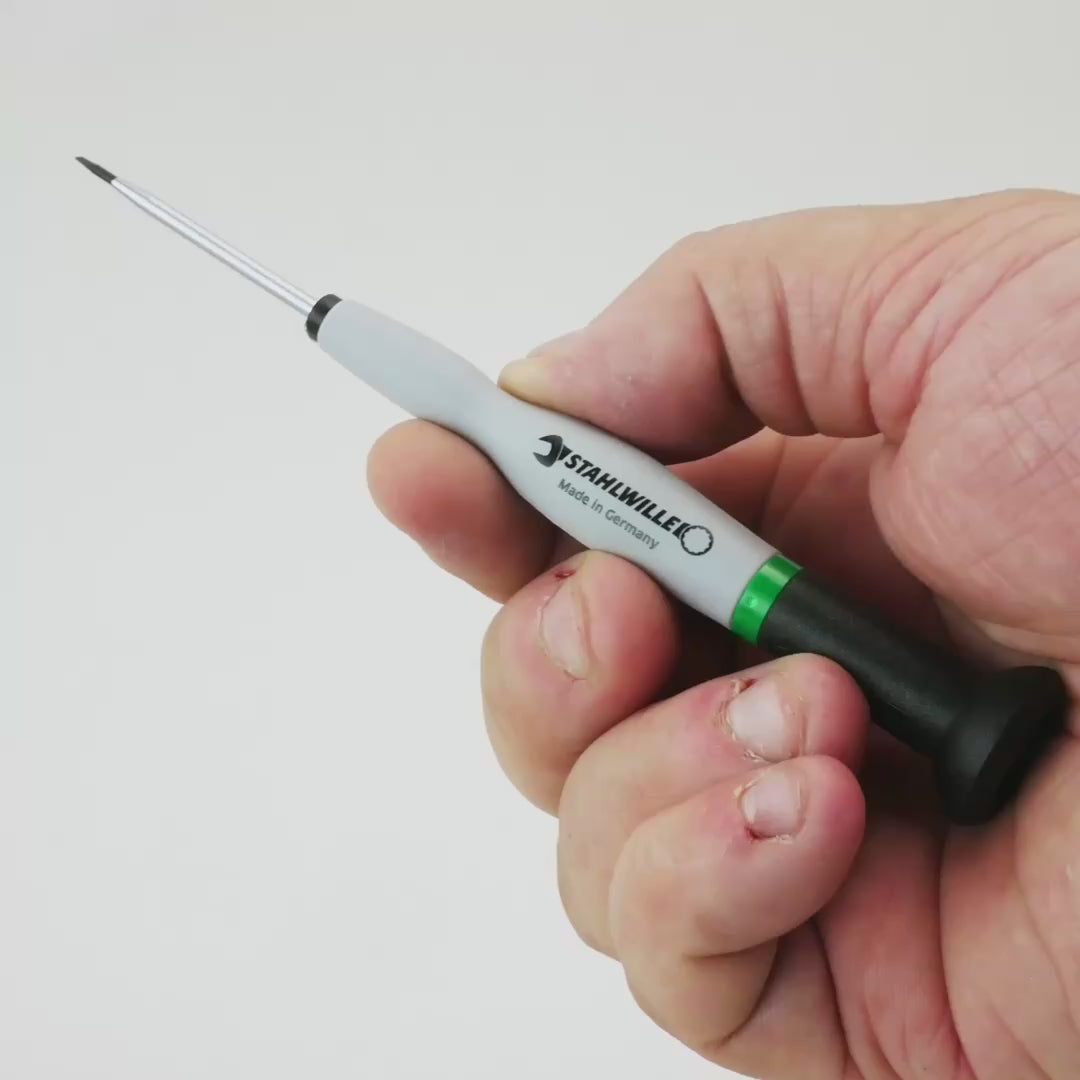 Stahlwille 4751 Precision Slotted Screwdriver, 0.3 x 1.5 mm, Size 4