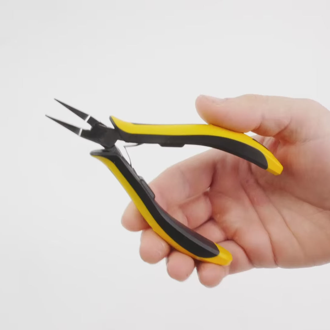 NWS 4.5" Flat Nose Pliers ESD - SoftGripp