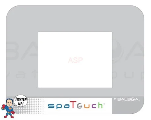 Balboa SpaTouch Rectangular Menu Driven Overlay – Topside Control Panel Decal 5.2″ x 4.1″