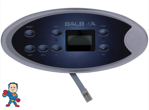 Balboa VL702S ML702 Topside Control Cat 5 Plug 7-Button 2 Pumps Blower Light Mode Temp Hawkeye